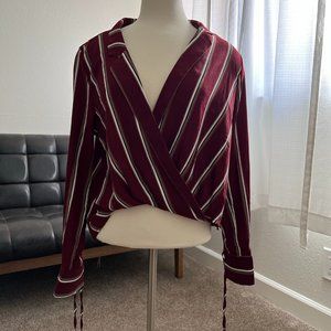 Blashe - L - Blouse - Low cut - Striped